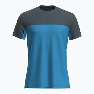 Trekking Shirt Herren icebreaker Merino Cool-Lite Sphere III SS Tee Colour Block arctic/abyss