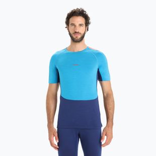 Icebreaker 125 Zoneknit Crewe Herren Thermo-T-Shirt blau IB0A56H77841
