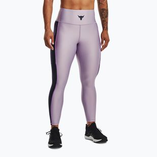 Damen-Trainingsleggings Under Armour Project Rock HG Ankle purple luxe