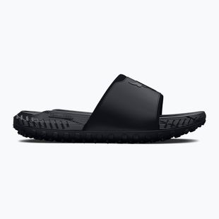 Badelatschen Under Armour Rock 3 black/white clay