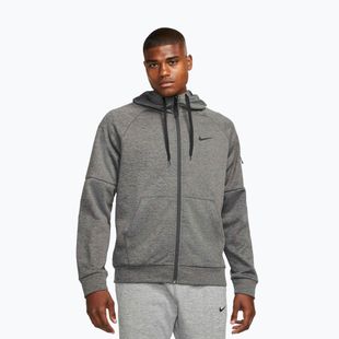 Herren-Trainingsjacke Nike Therma Fit Full-Zip charcoal heather/dark smoke grey/black