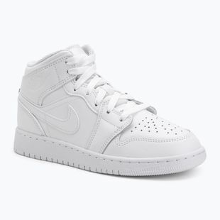 Kinder Sneaker Nike Jordan 1 Mid white/white/white