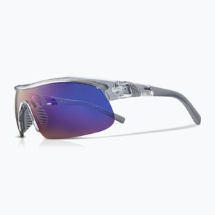 Sonnenbrille Nike Show X1 shiny wolf grey/blue mirror
