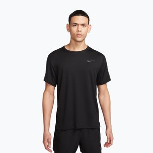 Herren Nike Miler Dri-Fit UV Laufshirt schwarz