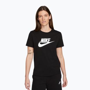 Damen-T-Shirt Nike Sportswear Club Essentials Logo black/white