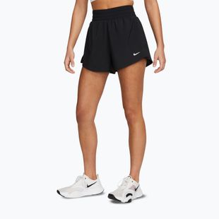 Damen-Shorts Nike One Dri-Fit High-Waisted 3" 2In1 schwarz