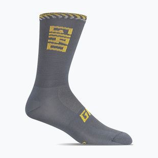Socken Giro Comp Racer High Rise dark shark/spectra yellow