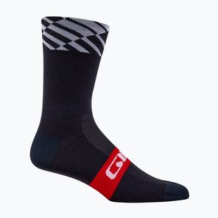 Socken Giro Seasonal Merino red/white/charcoal
