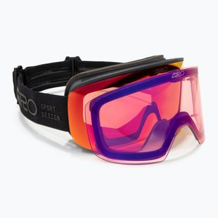Skibrille Giro Axis black stacked/vivid ember/vivid infrared