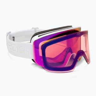 Damen-Skibrille Giro Ella White Rails/Vivid Pink/Vivid Infrared