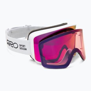 Skibrille Giro Method white stacked/vivid pink/vivid infrared