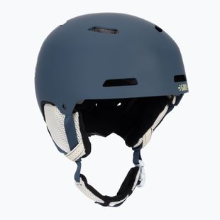 Kinder-Skihelm Giro Crue matte dark blue namuk