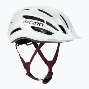 Giro Register II Fahrradhelm matt weiß/dunkle Kirsche