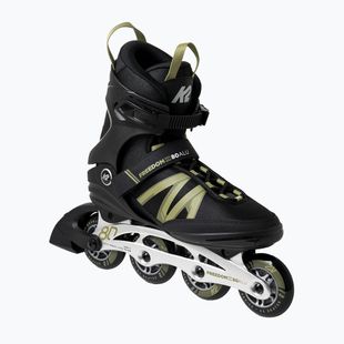 Inline-Skates Herren K2 Freedom III 8 Alu schwarz-grün 3H61.1.1.85
