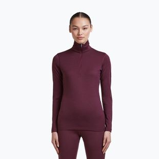 Damen-Funktionssweatshirt Icebreaker 200 Oasis LS Half Zip dark berry