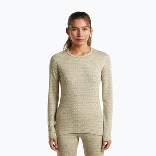 Damen-Funktionssweatshirt Icebreaker Merino 260 Tech Vertex Crewe Undyed/Cumin