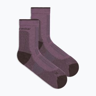 Damensocken Icebreaker Merino Hike+ Ultralight Quarter grey plum/bittersweet