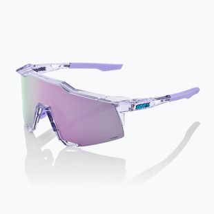 100% Speedcraft Sonnenbrille poliert transluzent lavendel/hiper lavendel Spiegel