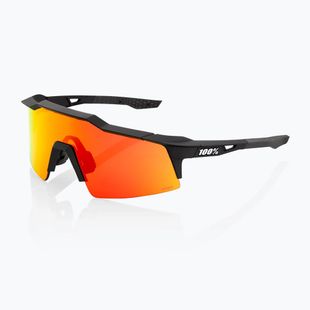 100% Speedcraft SL soft tact schwarz/hiper rot Multilayer-Spiegel-Sonnenbrille