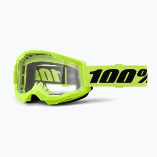 Fahrradbrille 100% Strata 2 neon yellow/clear