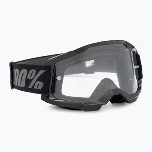 Fahrradbrille Kinder 100% Strata 2 Junior black/clear