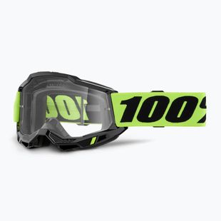 Fahrradbrille 100% Accuri 2 OTG neon yellow/clear