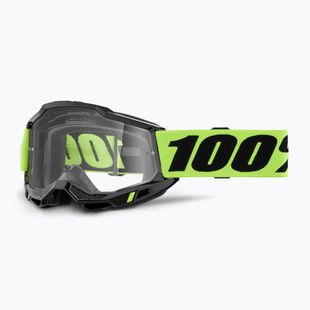 Kinder Fahrradbrille 100% Accuri 2 Junior neon yellow/clear
