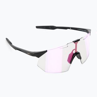100% Hypercraft SQ gloss black/photochromic purple mirror Sonnenbrille