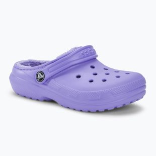 Slides Schlappen  Kinder Crocs Classic Lined digital violet