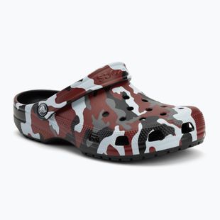 Crocs Classic Printed Camo Clog schwarz/pepper Flip-Flops