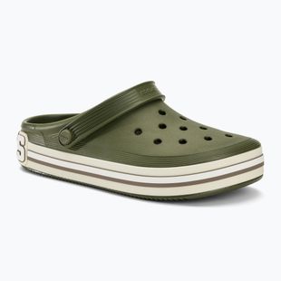Crocs Off Court Logo Clog armeegrün Pantoletten