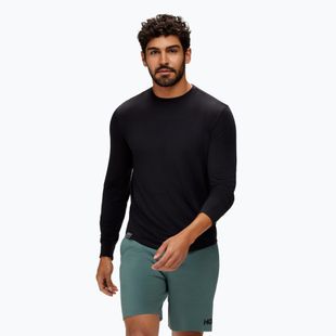 Herren-Langarm-Laufshirt HOKA Essential LS Tee schwarz