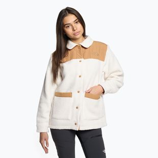 Damenpullover The North Face Cragmont Fleece Shacket gardenia white/almond butter