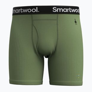 Thermoaktive Boxershorts Herren Smartwool Merino Boxer Brief Boxed fern green