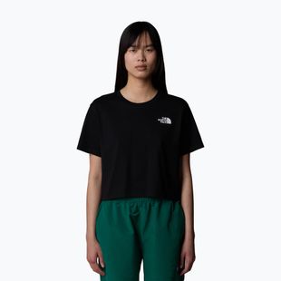 Shirt Damen The North Face Simple Dome Cropped Slim Tee tnf black