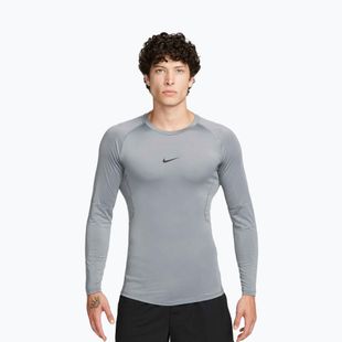 Herren-Trainings-Longsleeve Nike Pro Dri-Fit Tight Fitness smoke grey/black