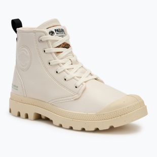 Palladium Pampa Hi Re-Vegan LTH Stern weiße Schuhe