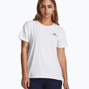 Under Armour Rush Energy 2.0 Damen Trainings-T-Shirt weiß/schwarz