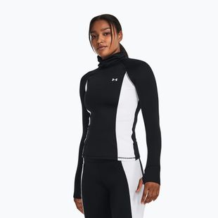 Women's Under Armour Train CW Funnel Neck Sweatshirt schwarz/kalkgelb/weiß