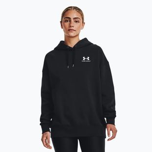 Hoodie Sweatshirt Damen Under Armour Icon Fleece Hoodie black/white