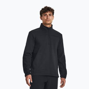 Hoodie Sweatshirt Herren Under Armour Tactical Rival Job Fleece 1/4 Zip black / black / black
