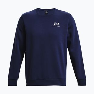 Herrenpullover Under Armour Essential Fleece Crew midnight navy/white