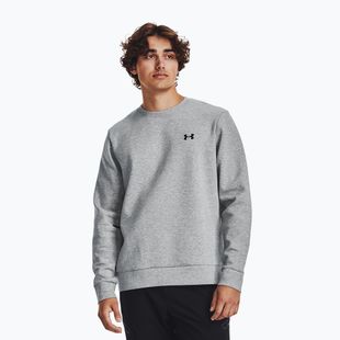Herren Sweatshirt Under Armour Unstoppable Fleece Crew mod gray/black