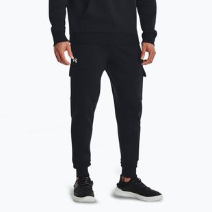 Hose Herren Under Armour Rival Fleece Cargo Jogger black / white