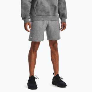 Trainingsshorts Herren Under Armour Rival Fleece castlerock light heather/white