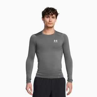 Training Longsleeve Herren Under Armour Heat Gear Armour Comp castlerock/white