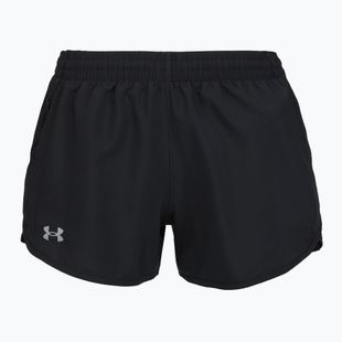 Under Armour Fly By 3" Damen Laufshorts schwarz/schwarz/reflektierend
