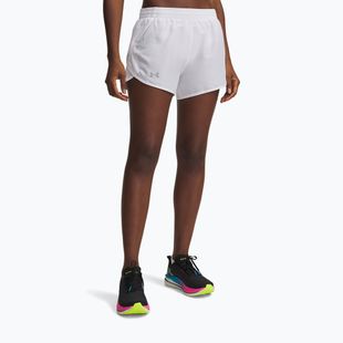 Damen-Laufshorts Under Armour Fly By 3" white/white/black