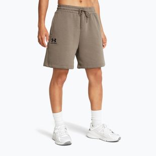 Under Armour Damen Shorts Essl Flc Relax BF taupe dusk/schwarz