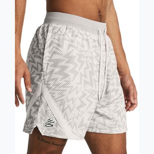 Unter Armour Curry Mesh Short Männer Basketball-Shorts weiß Ton/Mod grau